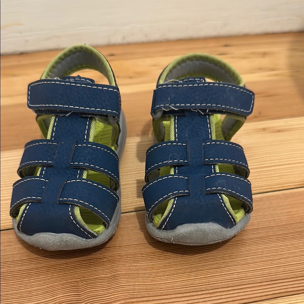 Kids Blue and Green Sandals
